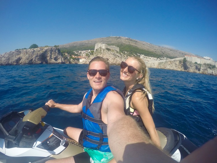 jet skiing in the adriatic