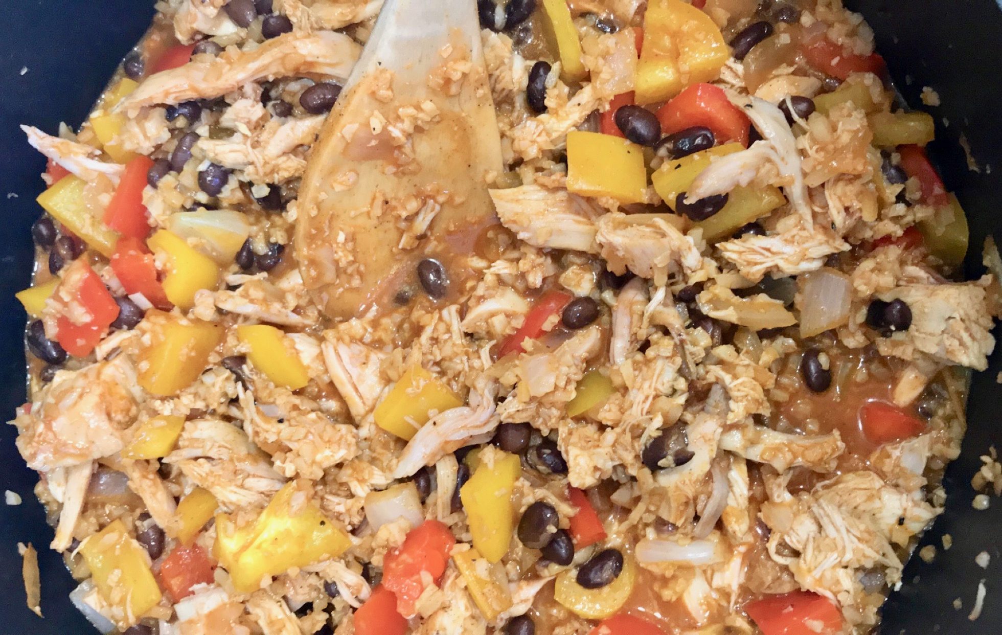 quinoa chicken enchilada bake