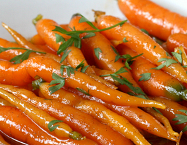 maple + brown butter carrots // easter menu