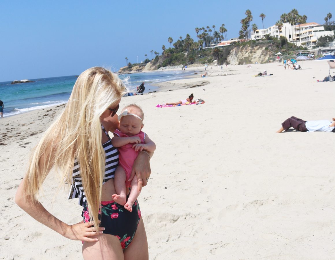 Laguna Beach with baby